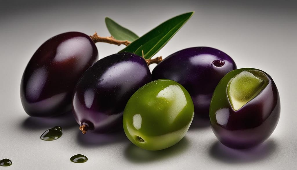 Kalamata and Castelvetrano olives